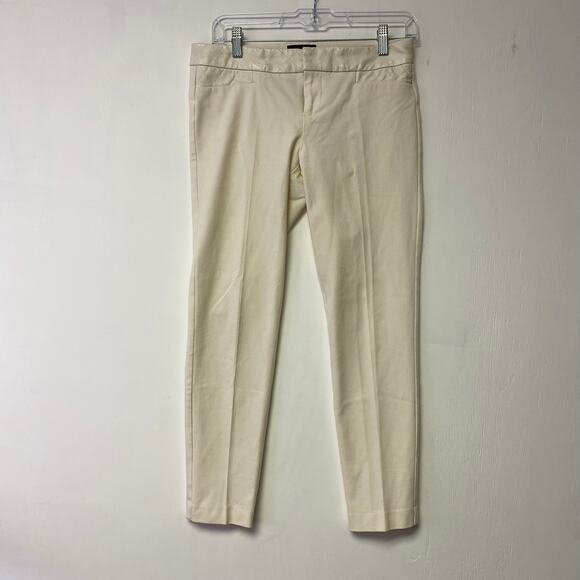 Cynthia Rowley Dress Pants Cream White Cropped Size 2 - Picture 2 of 12